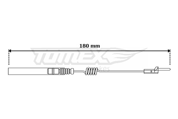 Výstrażný kontakt opotrebenia brzdového oblożenia TOMEX Brakes